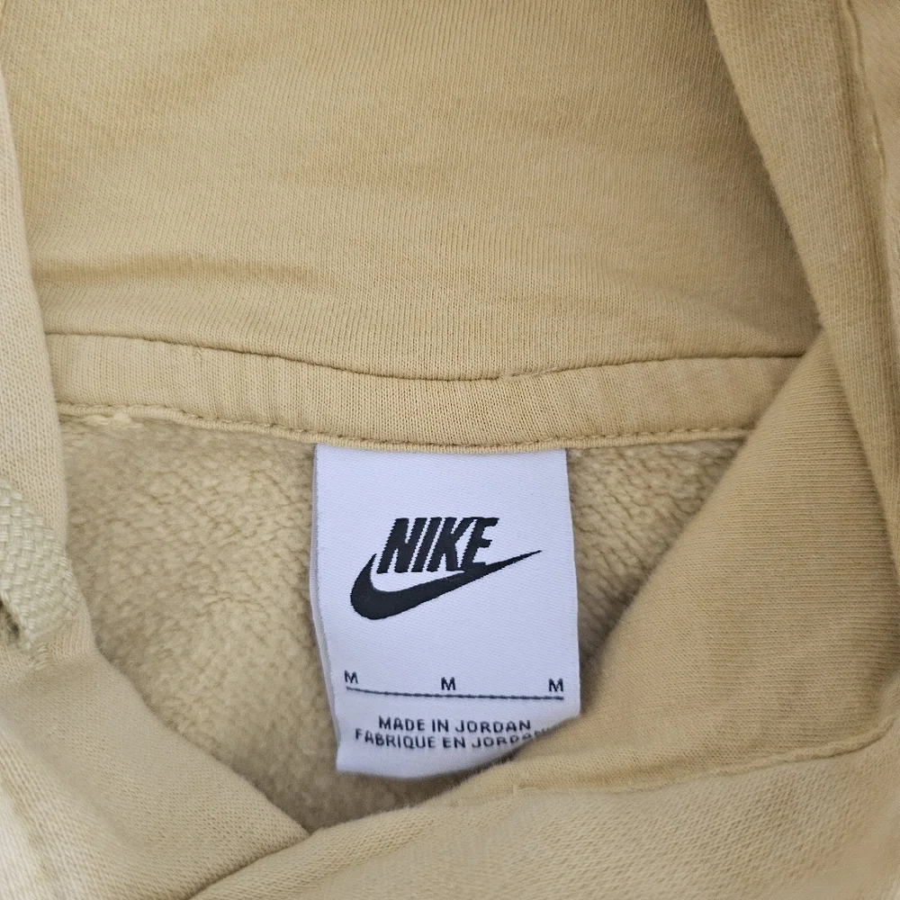 Nike Sweater Men Medium Adult Yellow Hoodie Pockets‎ Sweatshirt Pullover Fleece